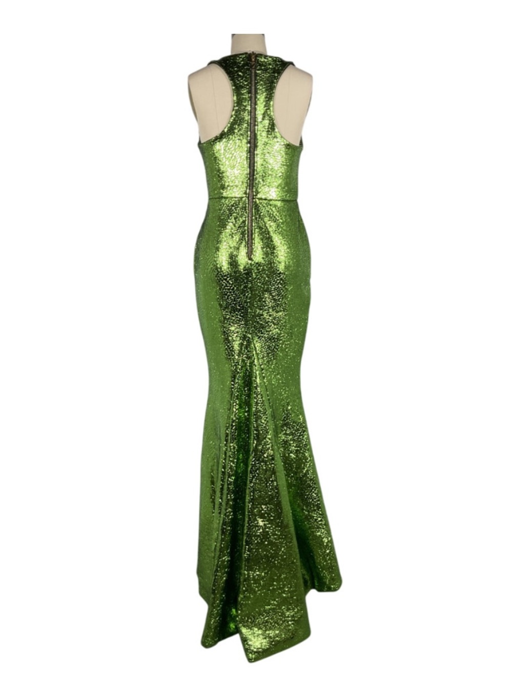 Zhivago Metallic Green Sequin Maxi Gown - Picture 3 of 6